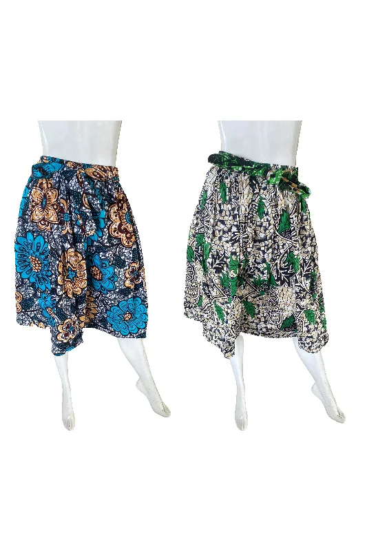 Ankara Short Skirts (Pack of 2 Pieces) lightweight skirt design