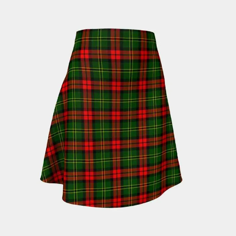 Blackstock Tartan Flared Skirt chiffon skirt flowing