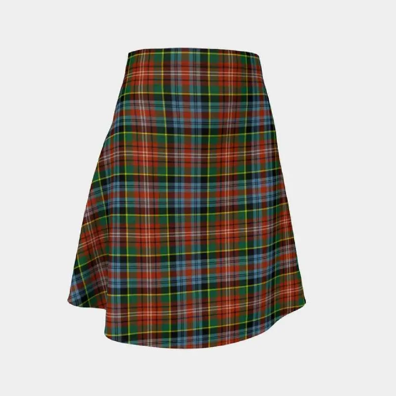 Caledonia Ancient Tartan Flared Skirt wool skirt warm