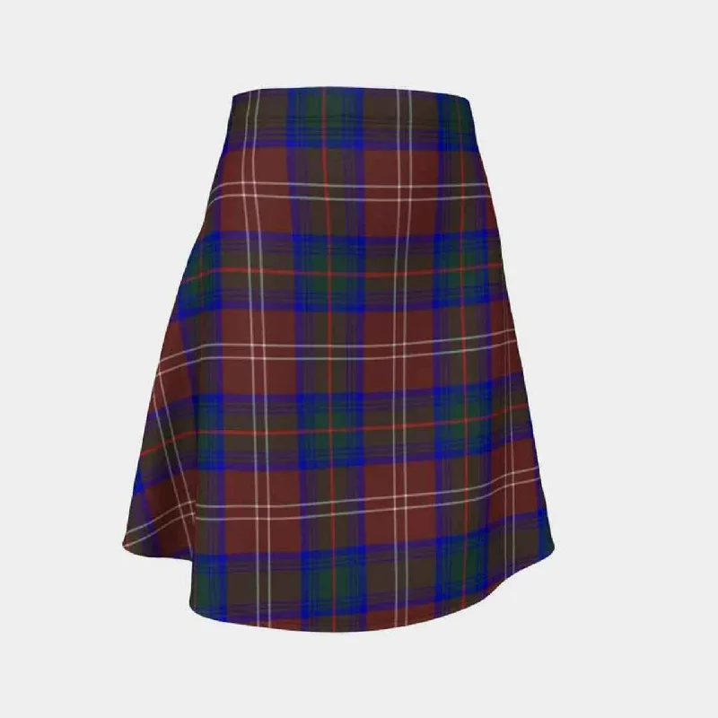 Chisholm Hunting Modern Tartan Flared Skirt wool skirt warm