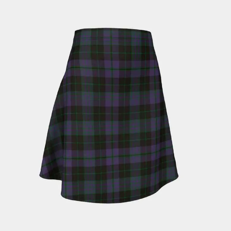 Clergy Green Tartan Flared Skirt velvet skirt plush