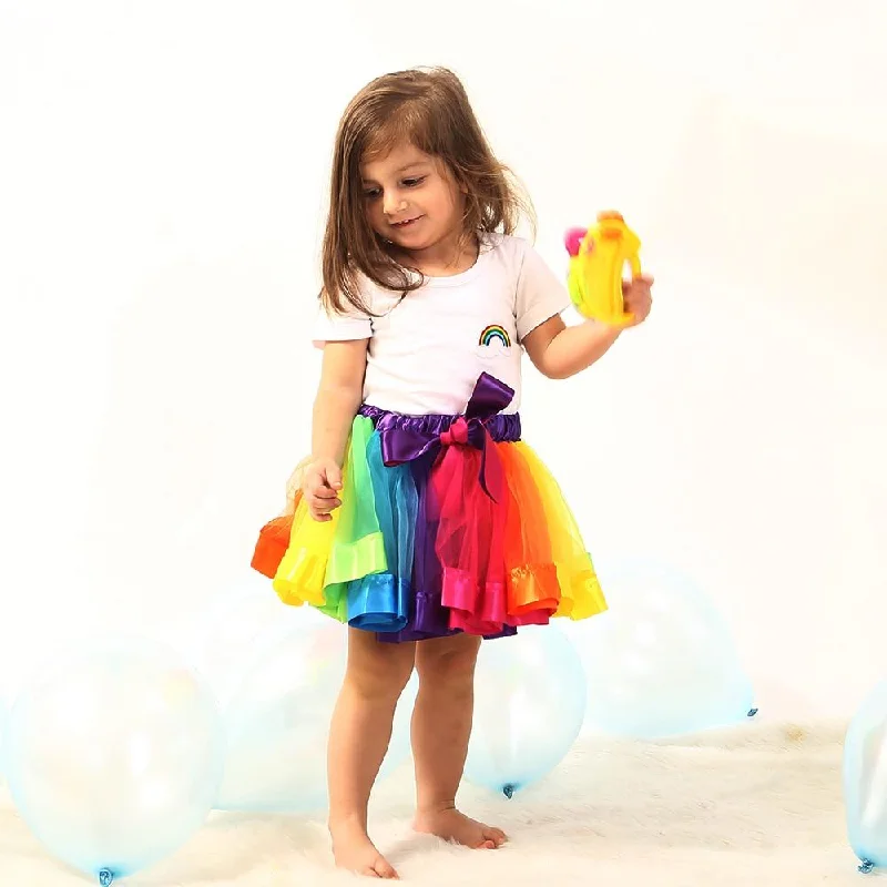 Cute Colorful Tutu Skirt 0-8Y floral skirt print