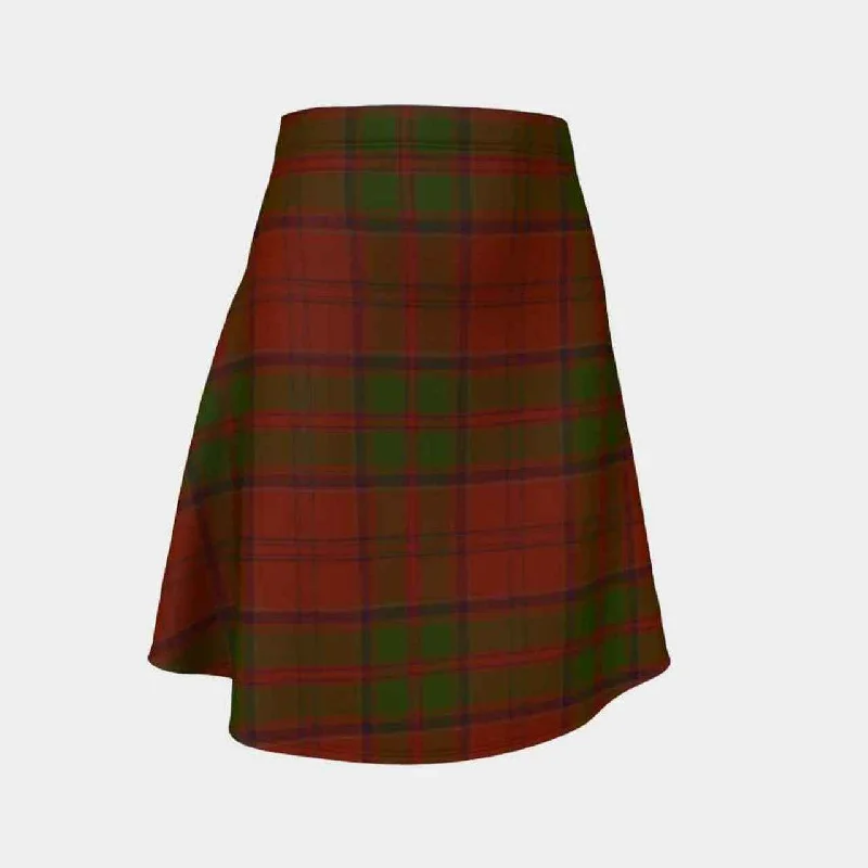 Drummond Tartan Flared Skirt asymmetrical skirt cut