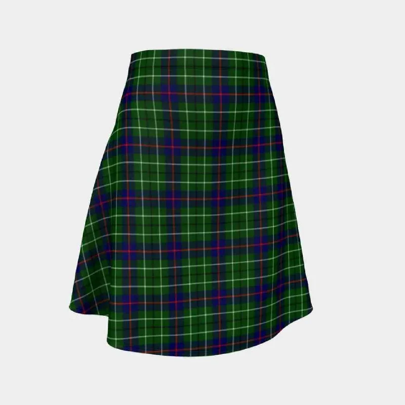 Duncan Modern Tartan Flared Skirt lace skirt feminine