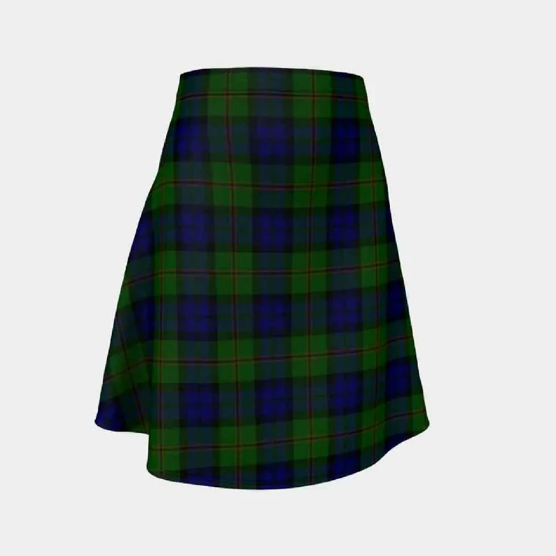 Dundas Modern Tartan Flared Skirt mini skirt trendy