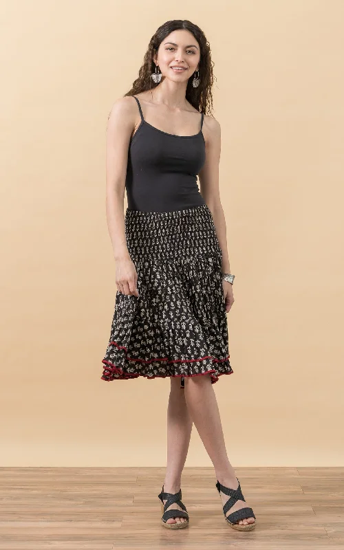 Macarena Skirt, Mini, Amina Black lace skirt romantic