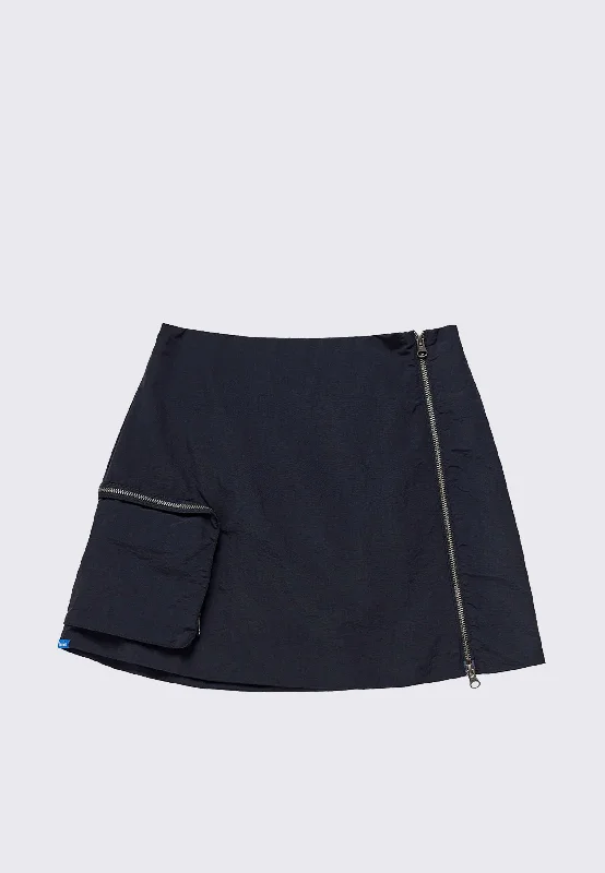 Rec Skirt - Black leather skirt sleek